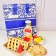 desayuno  sorpresa a domicilio, desayuno sencillo, con sandwich, lonchera termica jugo de naranja y galletas de chips o coco 