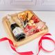 caja sorpresa mini chandon con tabla de quesos y copa 